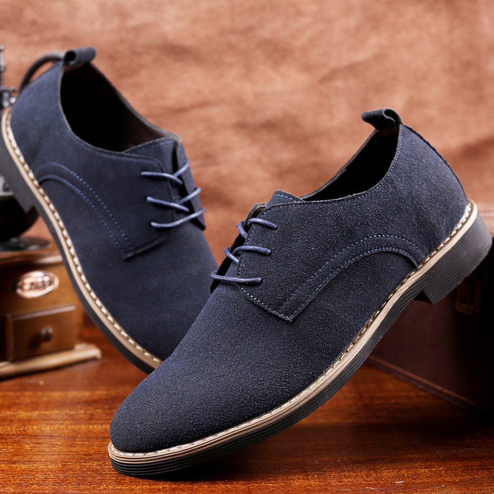 Black brown and dark blue men’s dress shoes