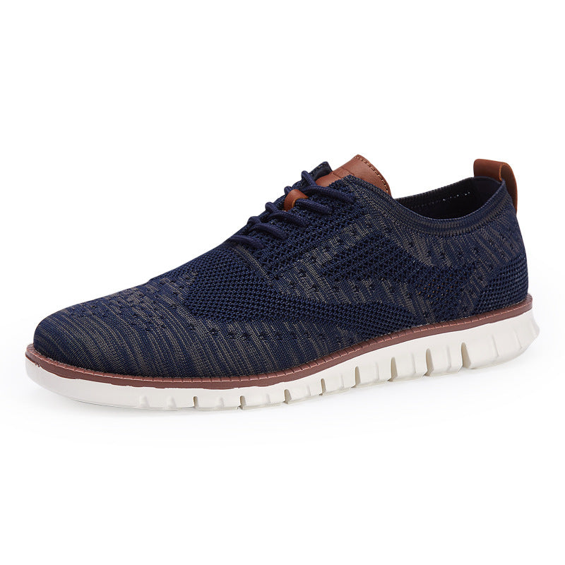 Lightweight breathable knit sneakers for men
