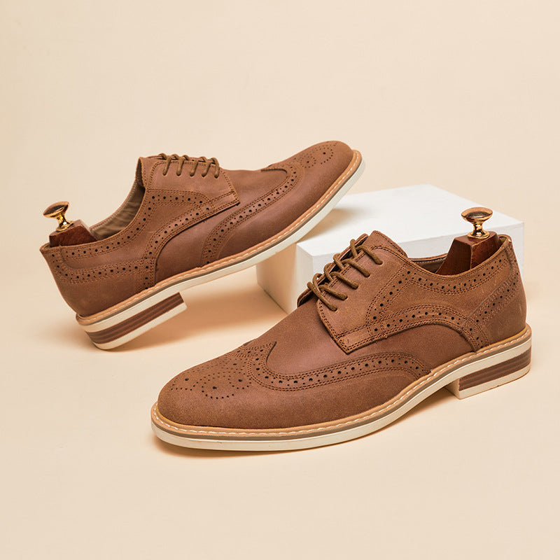 Men’s classic leather lace-up dress shoes