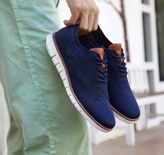 Breathable casual sneakers with lightweight MD sole for men
