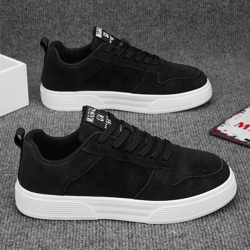 Men’s casual leather shoes with round toe