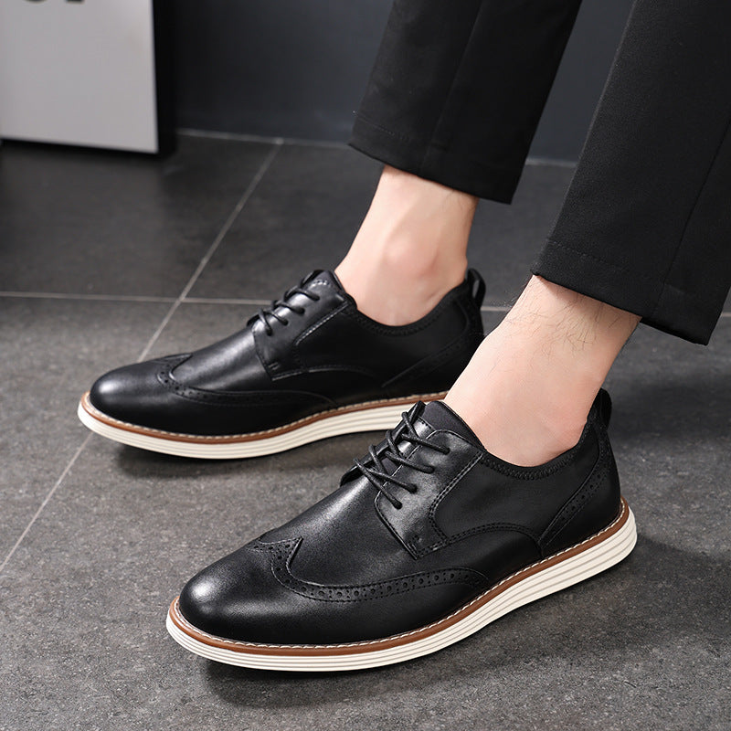 Men’s smart casual dress shoes with TPR sole