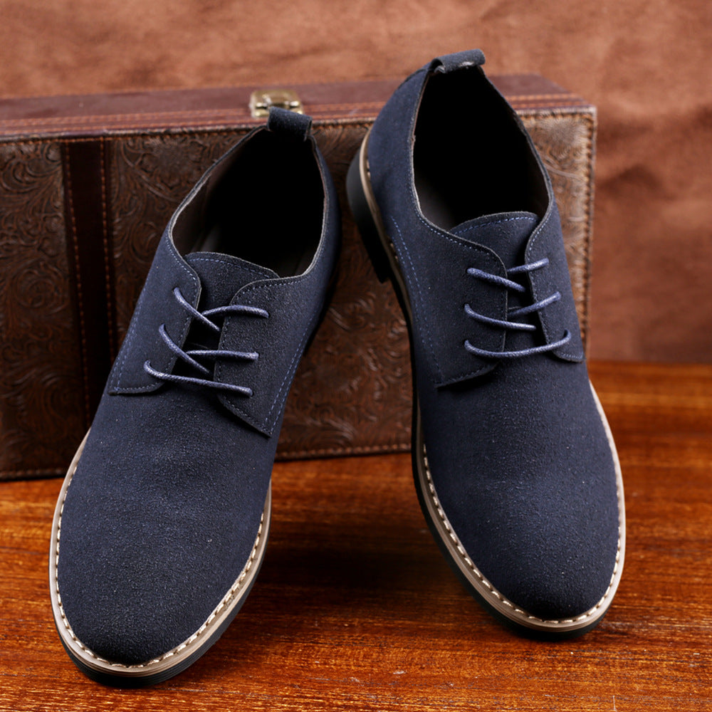 Men’s smart casual suede dress shoes