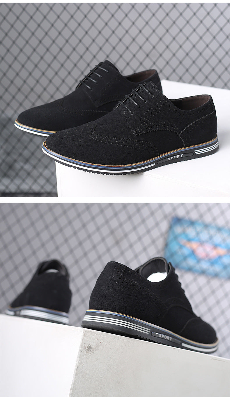 Men’s suede-style low-top casual shoes